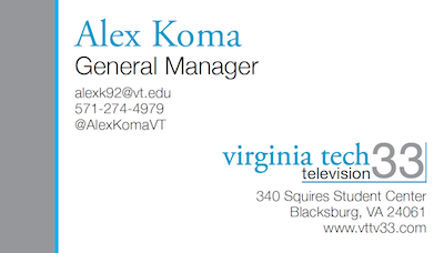 VTTV Business Card