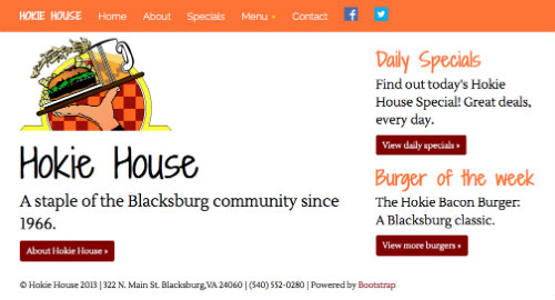 Hokie House Home Page